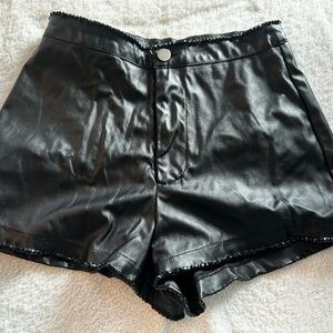 SHEIN Black High Waist Women's Shorts